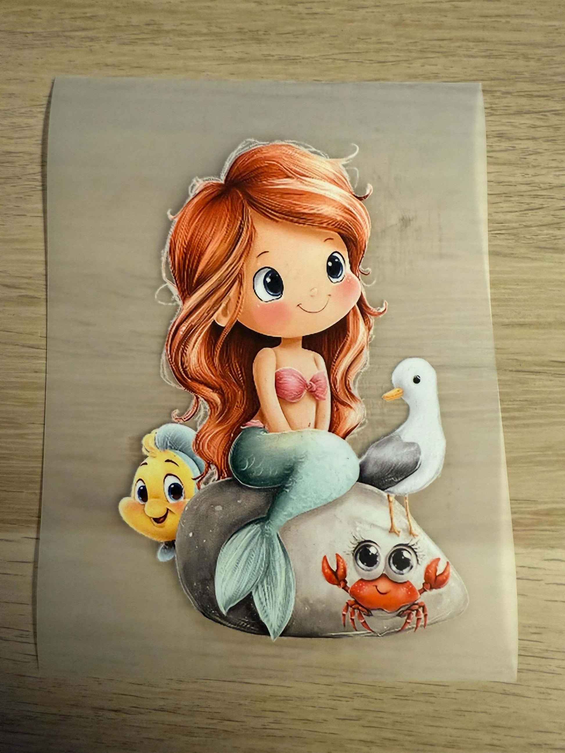 DIY Bügelsticker Flossenfreunde für Shirts, Beutel und Kinderkleidung