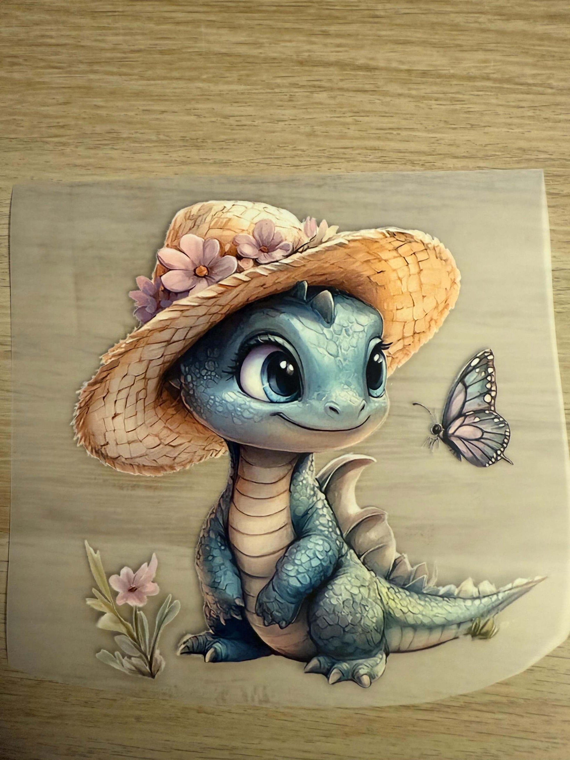 DIY Buegelsticker Sommerdino Design fuer Shirts und Beutel