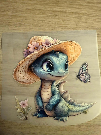 DIY Buegelsticker Sommerdino Design fuer Shirts und Beutel