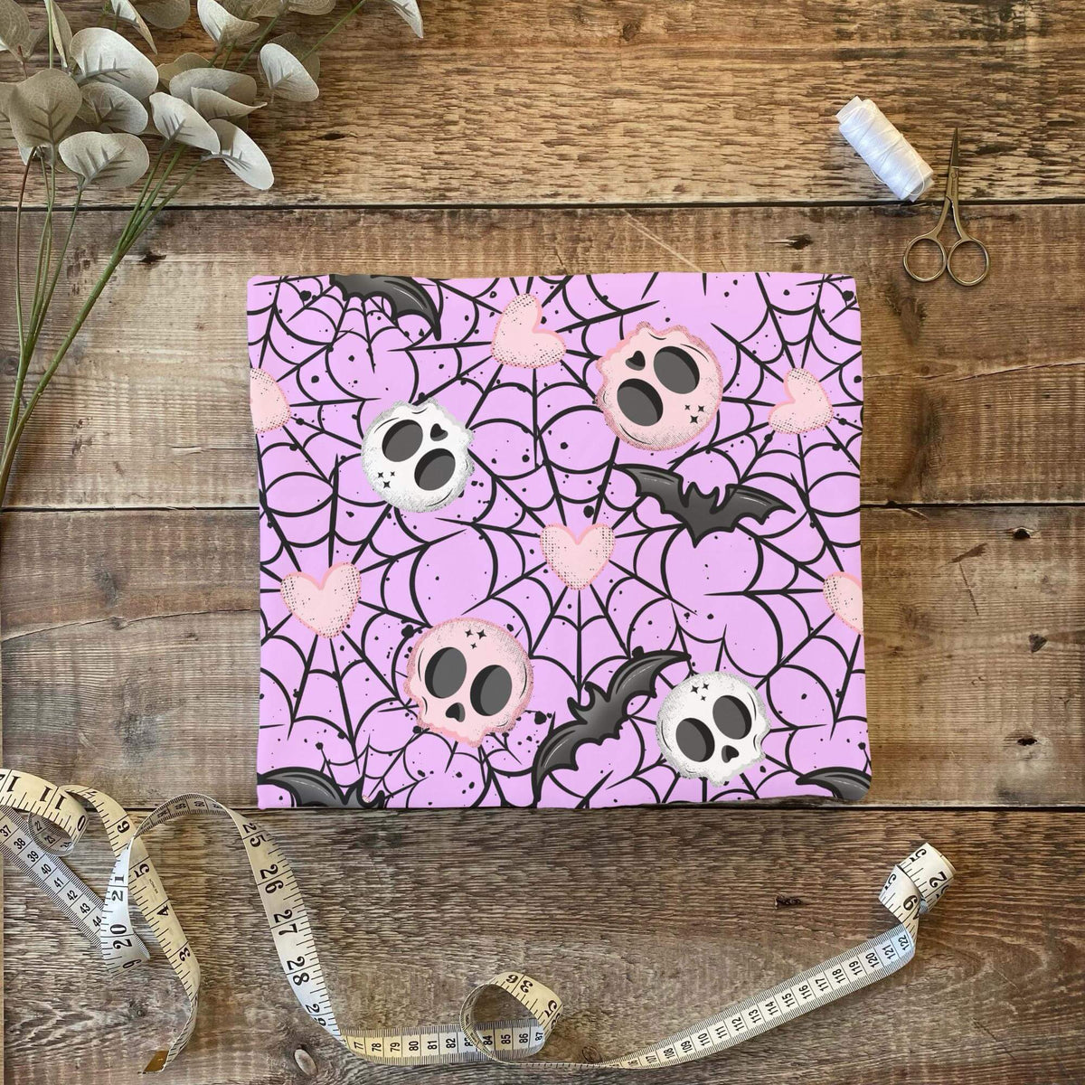 Skull Love Stoffballen gefaltet, French Terry und Rib Jersey Meterware für Kindermode zum Nähen