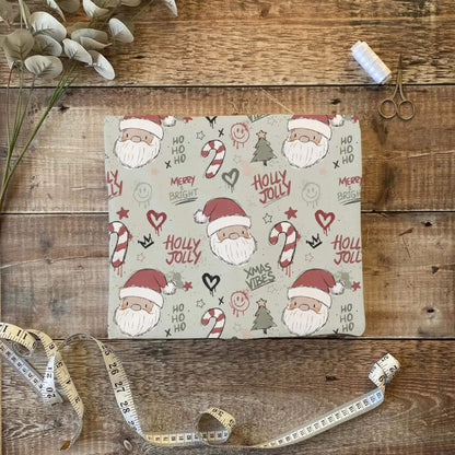 Xmas Vibes Stoffballen gefaltet, French Terry und Rib Jersey Meterware für Kindermode zum Nähen