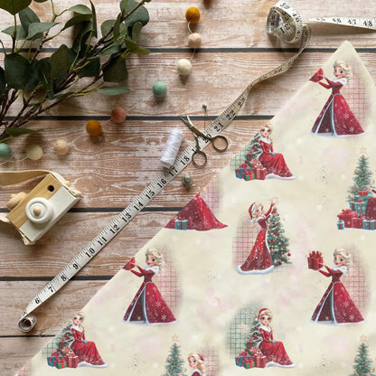 „Weihnachtsmaedchen Stoff Meterware – ideal fuer Kinderkleidung & Festtagsaccessoires“