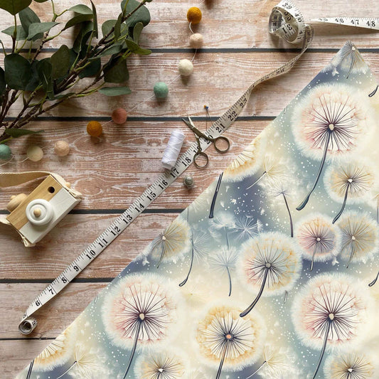 „Pusteblume Stoff Meterware – ideal fuer Kinderkleidung & Naturaccessoires“