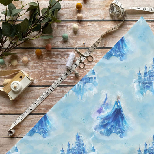 „Schneemaedchen Stoff Meterware – ideal fuer Kinderkleidung & Winteraccessoires“