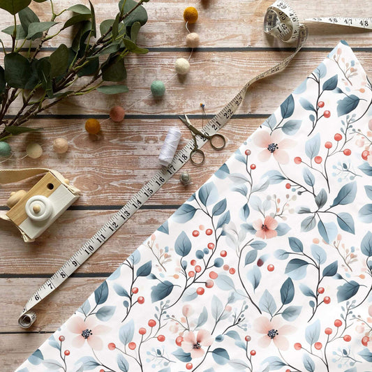 „Winterbeere Stoff Meterware – ideal fuer Kinderkleidung & Accessoires“