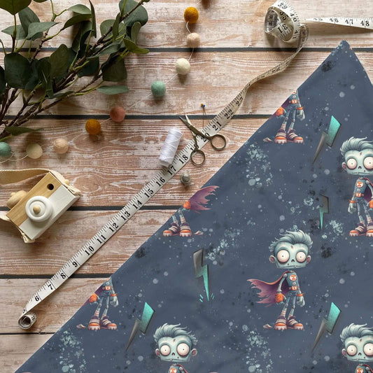 „Zombi Stoff Meterware – ideal fuer Kinderkleidung & Halloweenaccessoires“