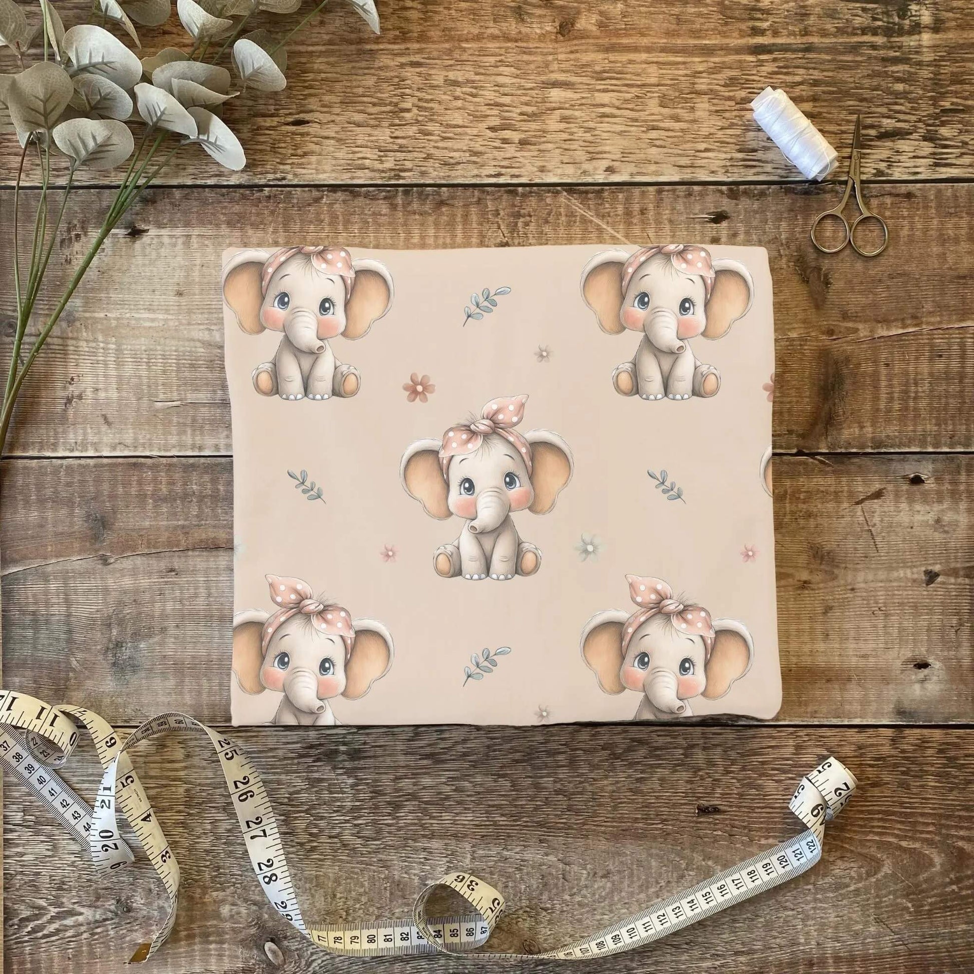 Baby Elefant Stoff Haarband Kinderstoff OEKO TEX
