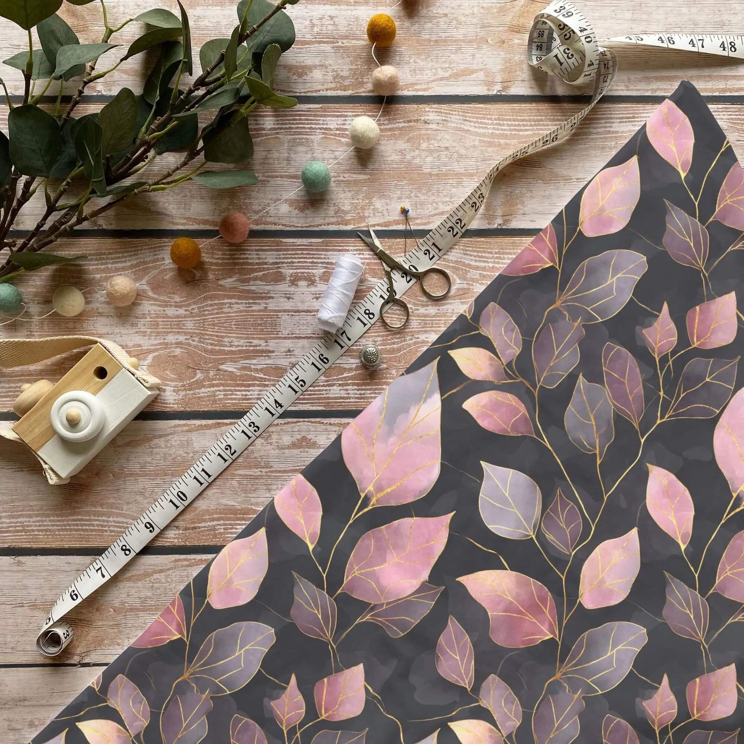 Blumenmuster rosa schwarz Jersey Stoff Meterware OEKO-TEX 100 Kinderstoffe