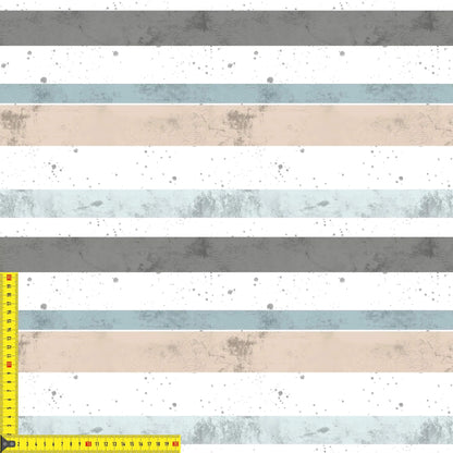 „French Terry Meterware mit Streifen – ideal fuer Pullover & Pumphosen“