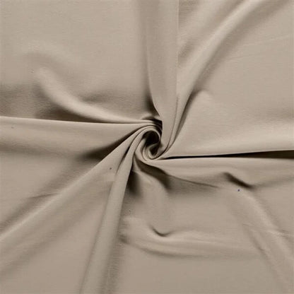 French Terry Beige 0,5m Meterware – OEKO TEX 100 Sweatstoff für Kleidung