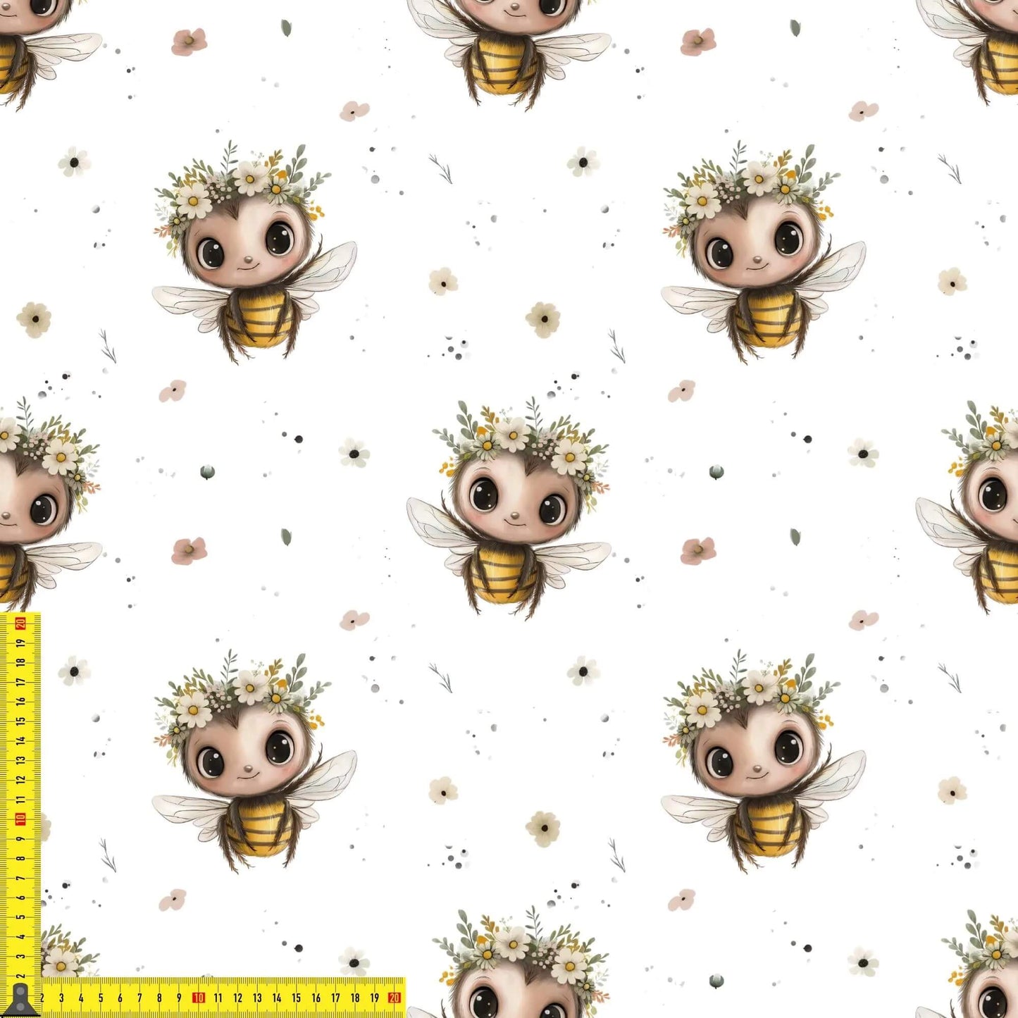 „French Terry Meterware mit Summdesign – perfekt für Pullover & Pumphosen“