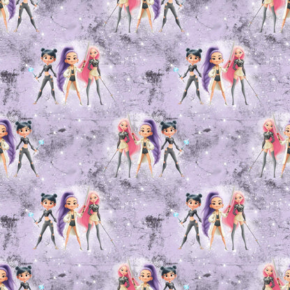 „French Terry Meterware mit Daemon Hunter – perfekt fuer Pullover & Pumphosen“