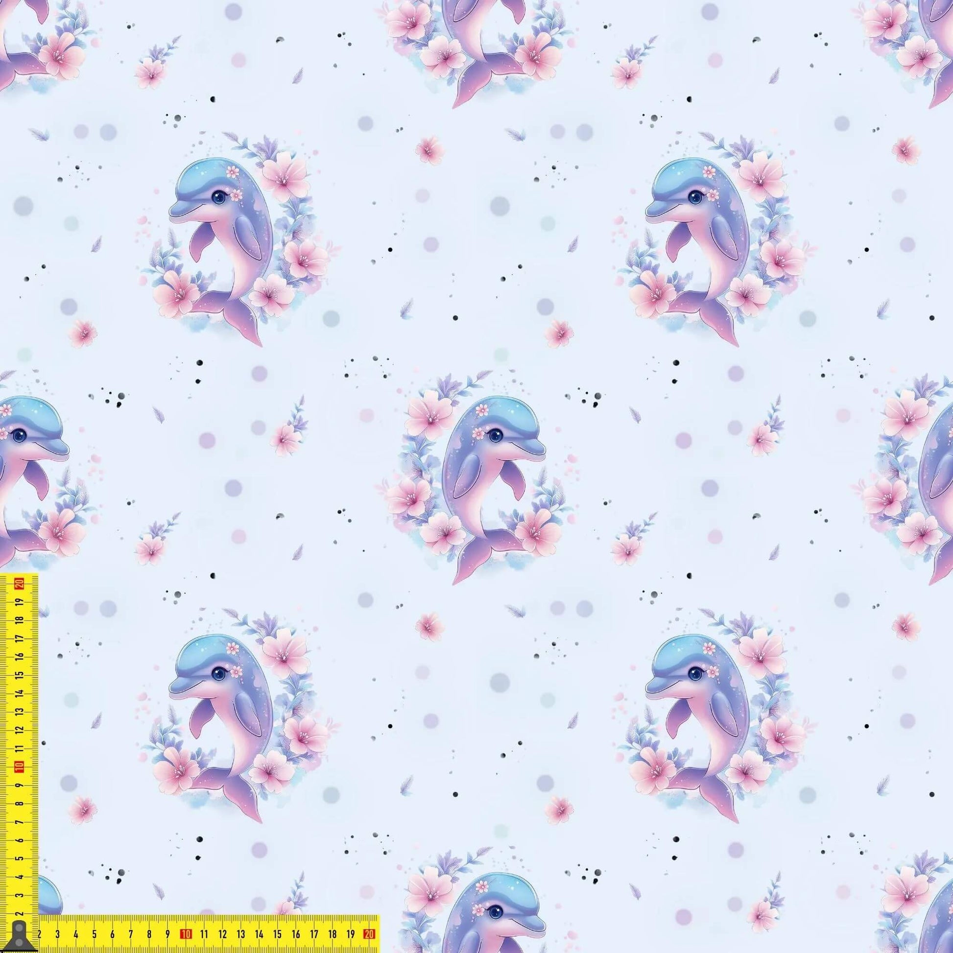 „French Terry Meterware mit Ozeandesign – perfekt für Pullover & Pumphosen“