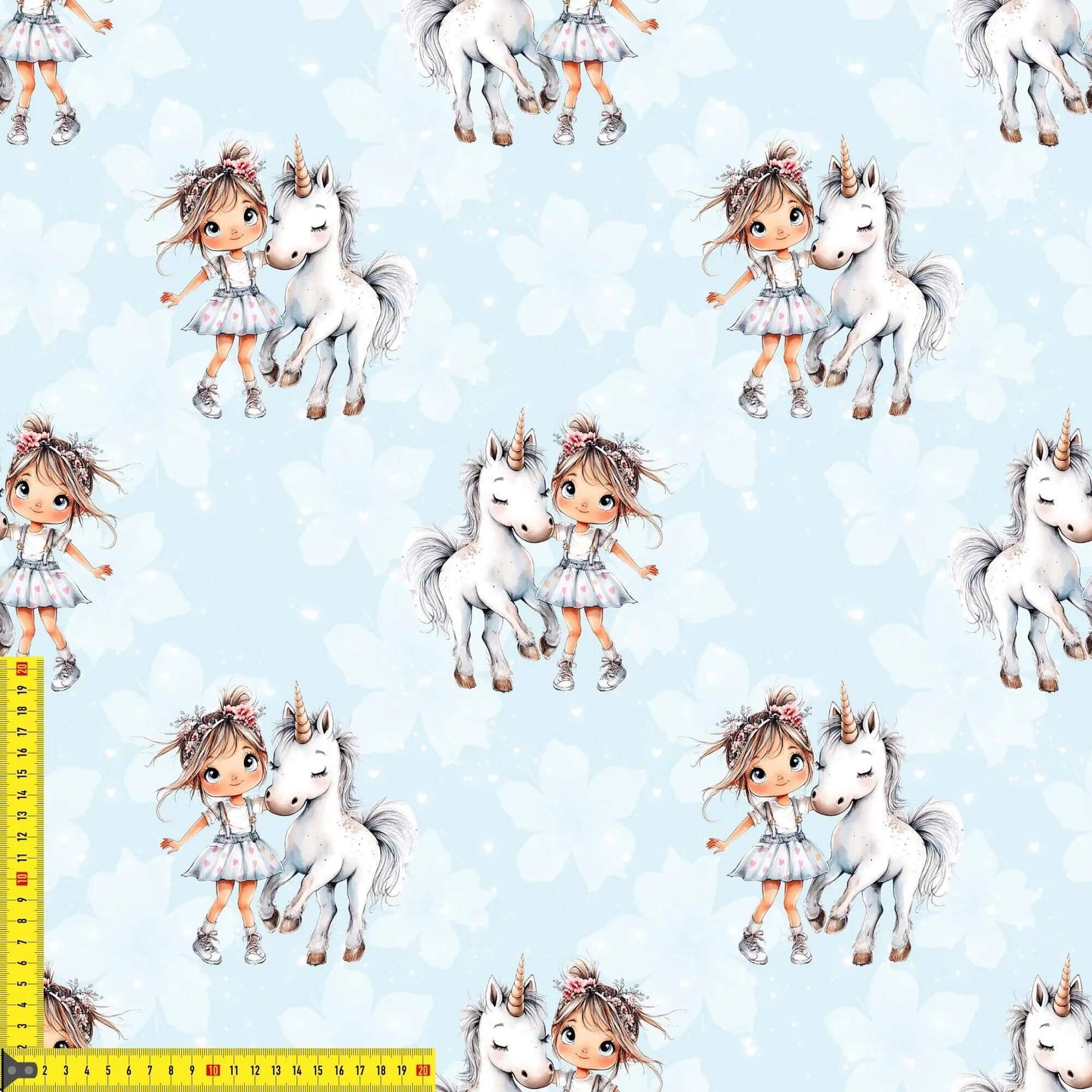 „French Terry Meterware mit Märchendesign – perfekt für Pullover & Pumphosen“