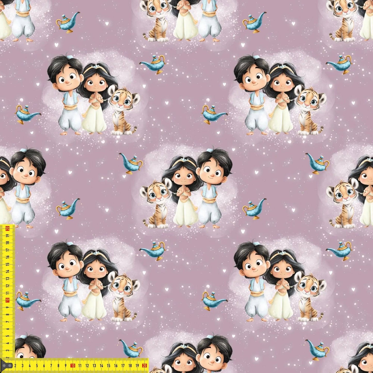 „French Terry Meterware mit Palastdesign – perfekt für Pullover & Pumphosen“