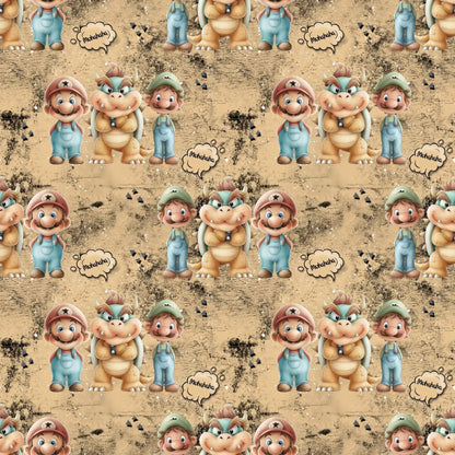 „French Terry Meterware mit Spielmotiv – perfekt für Pullover & Pumphosen“