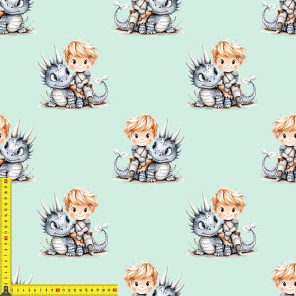 „French Terry Meterware mit Abenteuerdesign – perfekt für Pullover & Pumphosen“