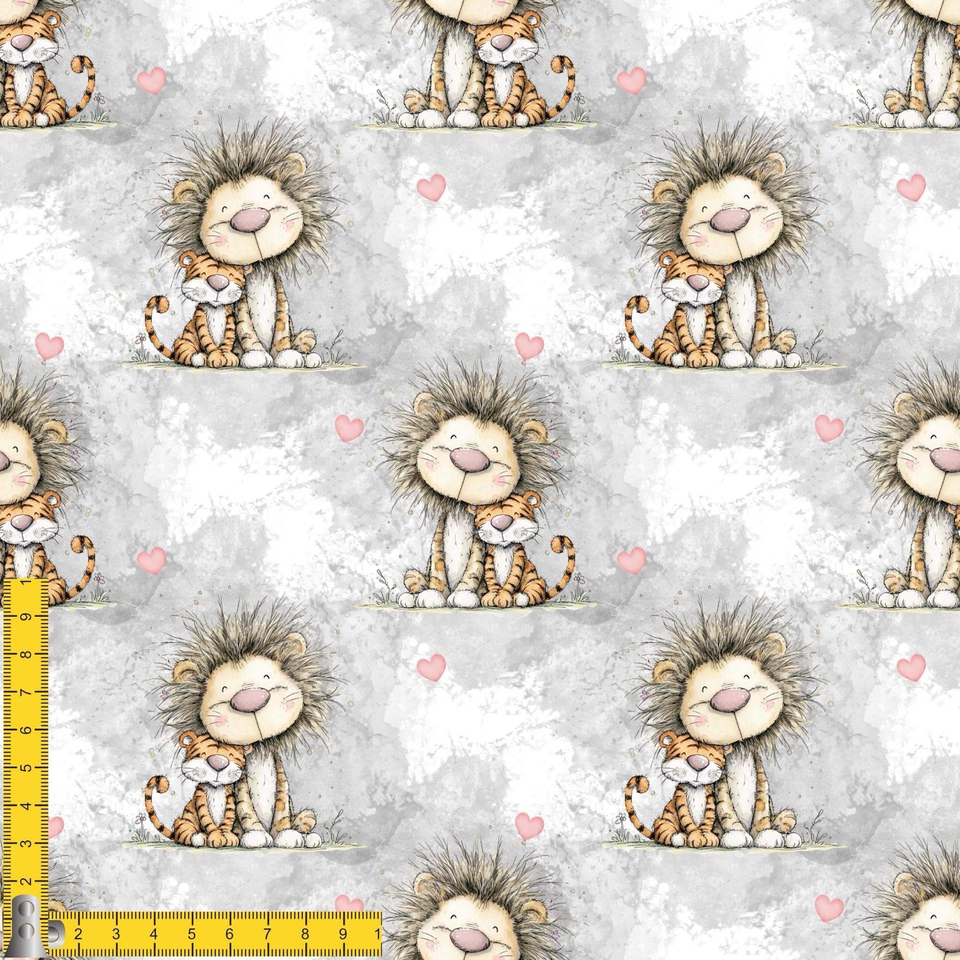 „French Terry Meterware mit Tierduo – perfekt für Pullover & Pumphosen“