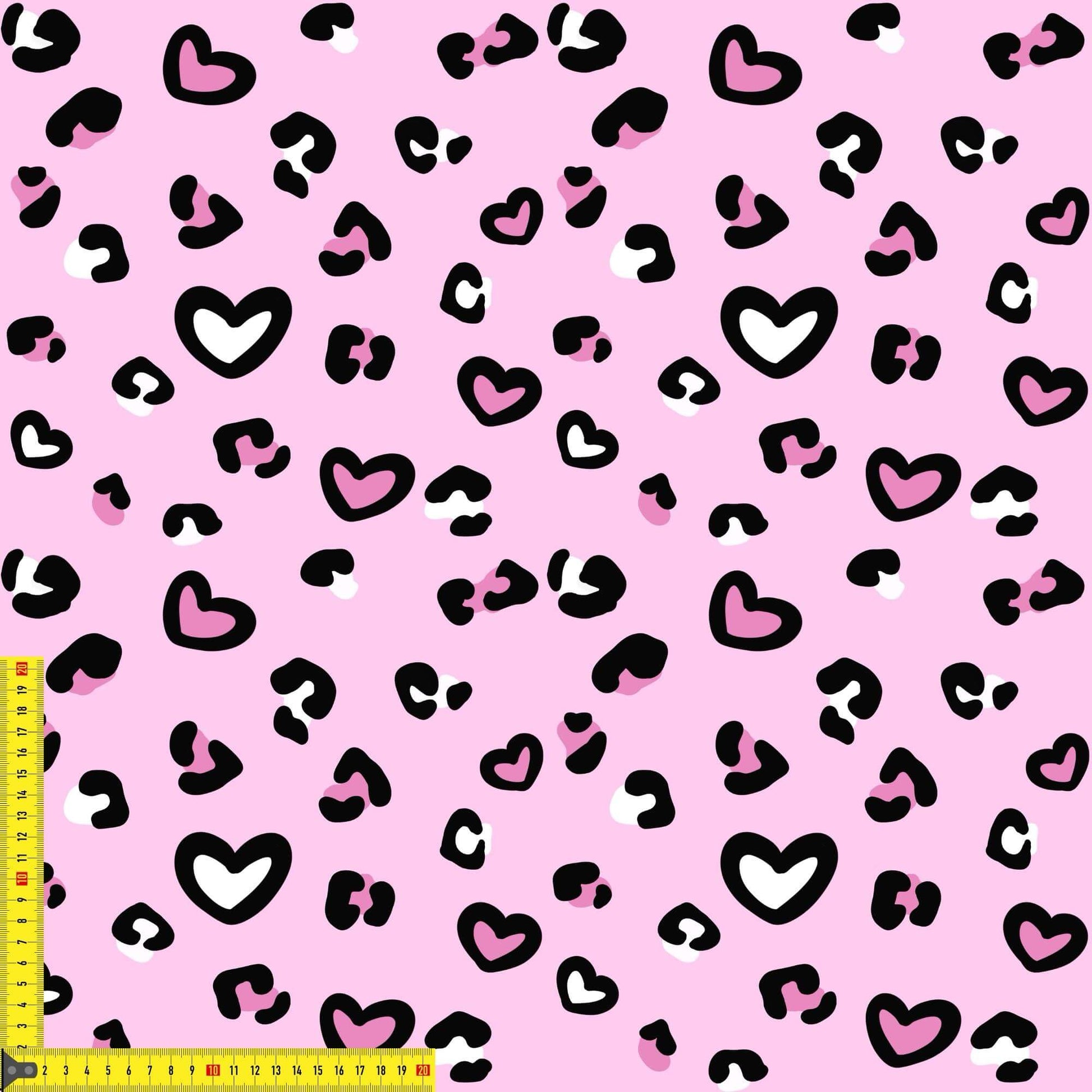 „French Terry Meterware mit Wildherz-Design – perfekt für Pullover & Pumphosen“