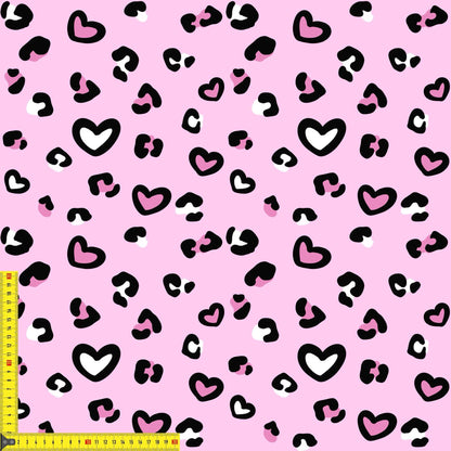 „French Terry Meterware mit Wildherz-Design – perfekt für Pullover & Pumphosen“