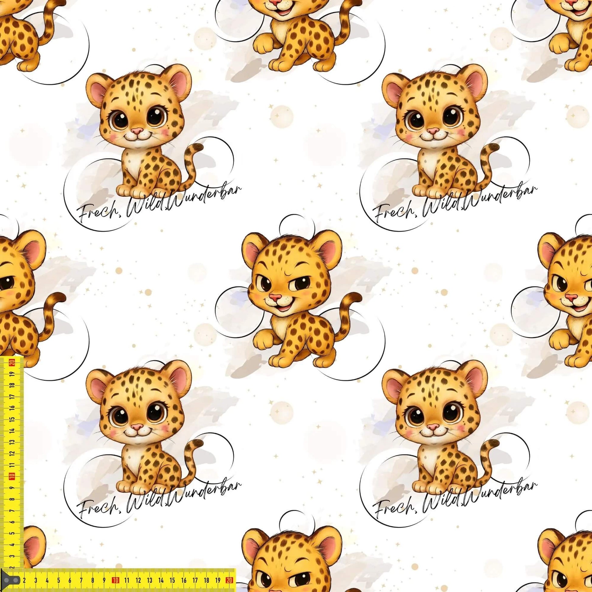 „French Terry Meterware mit Wildtierdesign – perfekt für Pullover & Pumphosen“