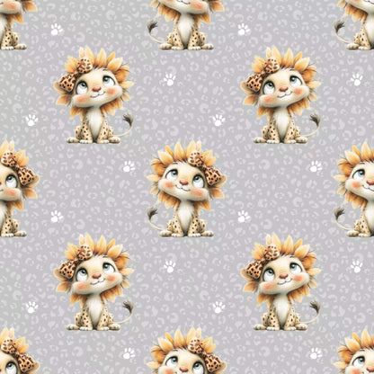 „French Terry Meterware mit Leopard – perfekt für Pullover & Pumphosen“