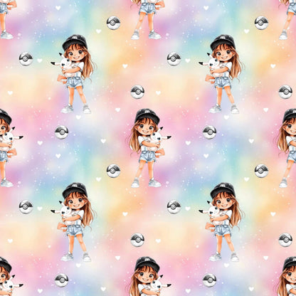 „French Terry Meterware mit Fantasiedesign – perfekt für Pullover & Pumphosen“