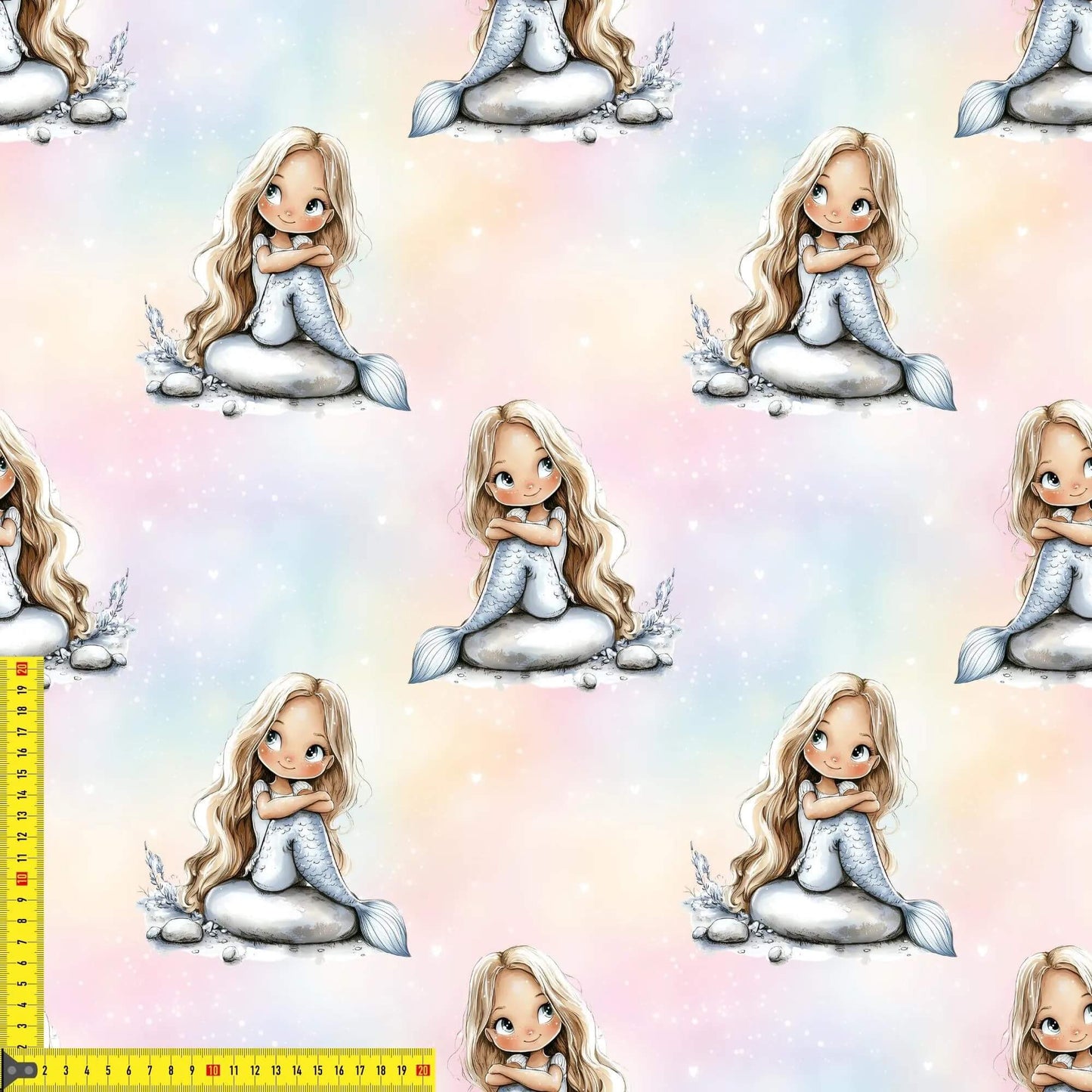 „French Terry Meterware mit Unterwasserdesign – perfekt für Pullover & Pumphosen“