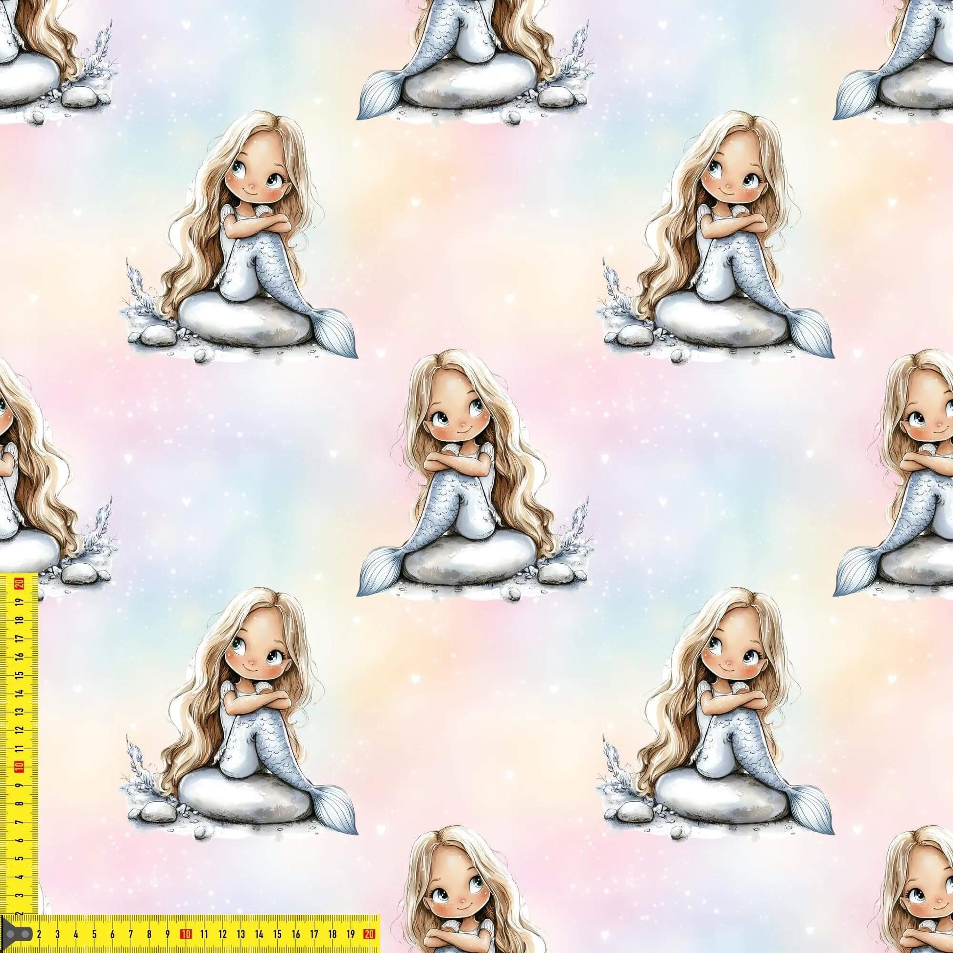 „French Terry Meterware mit Unterwasserdesign – perfekt für Pullover & Pumphosen“