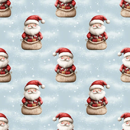 „French Terry Meterware mit Santa Claus – perfekt für Pullover & Pumphosen“