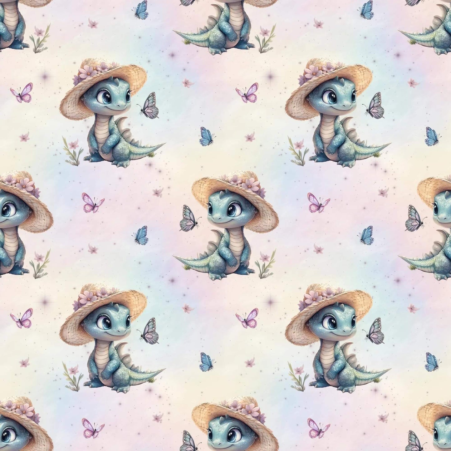 „French Terry Meterware mit Dino-Design – perfekt für Pullover & Pumphosen“