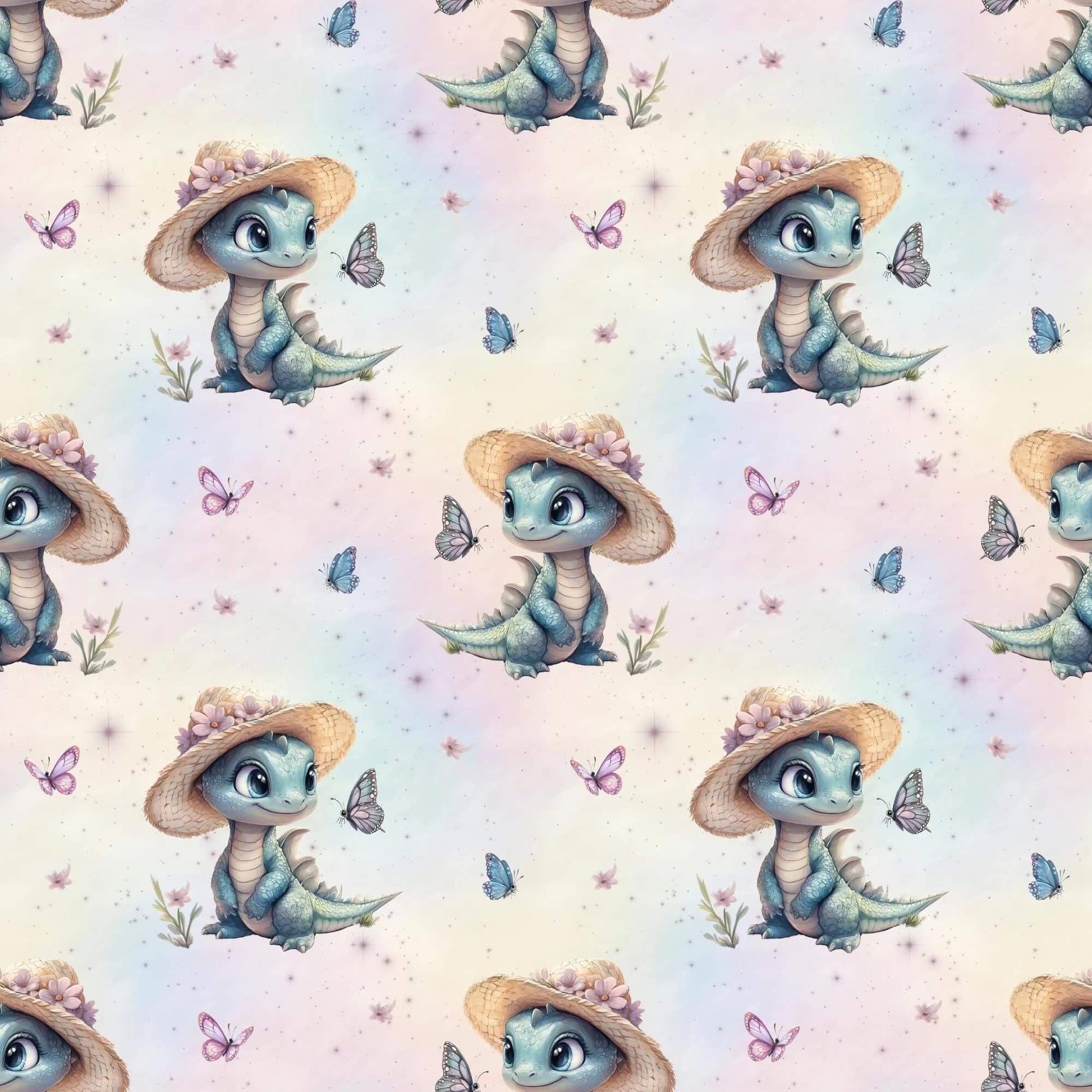 „French Terry Meterware mit Dino-Design – perfekt für Pullover & Pumphosen“