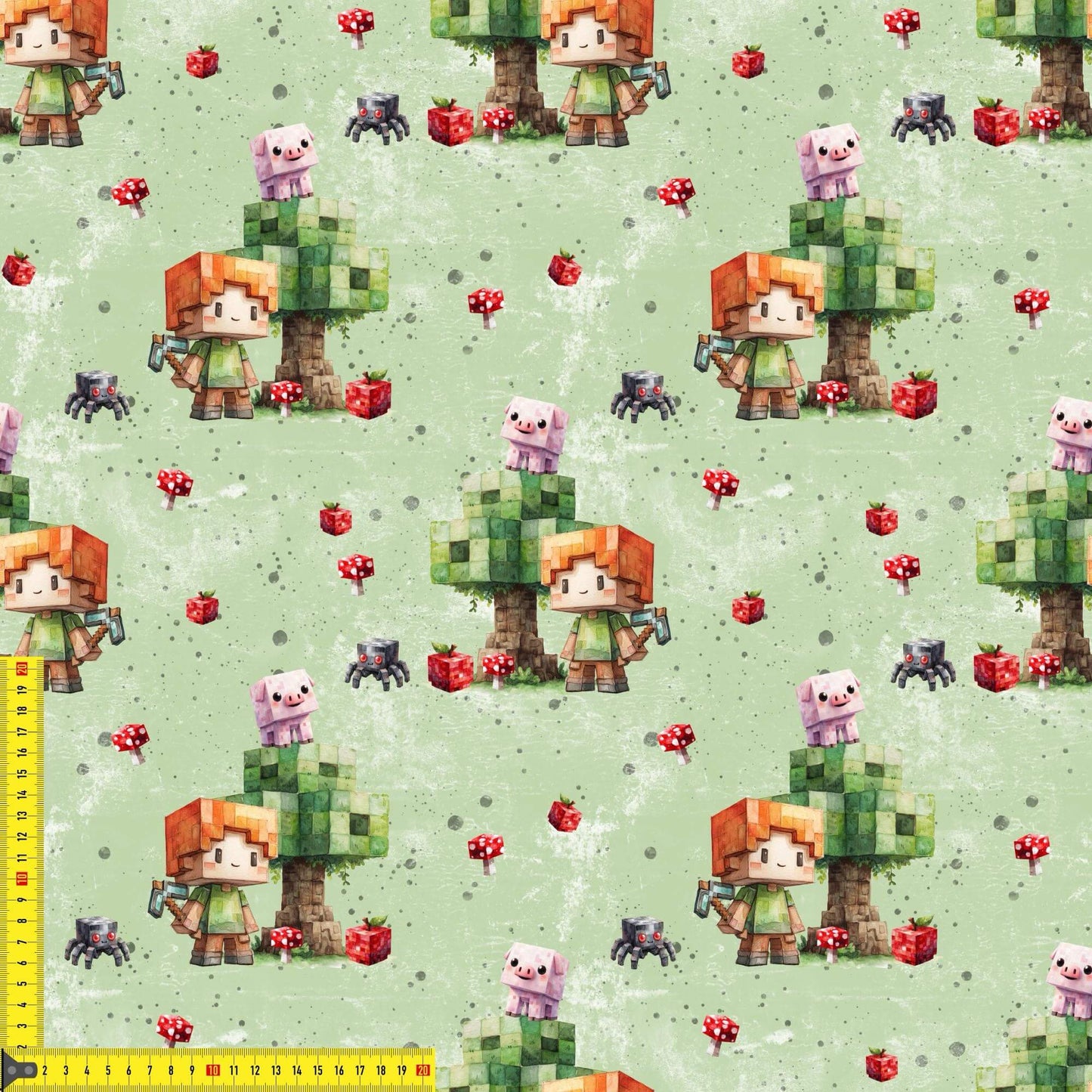 „French Terry Meterware mit Handwerksmotiv – perfekt für Pullover & Pumphosen“