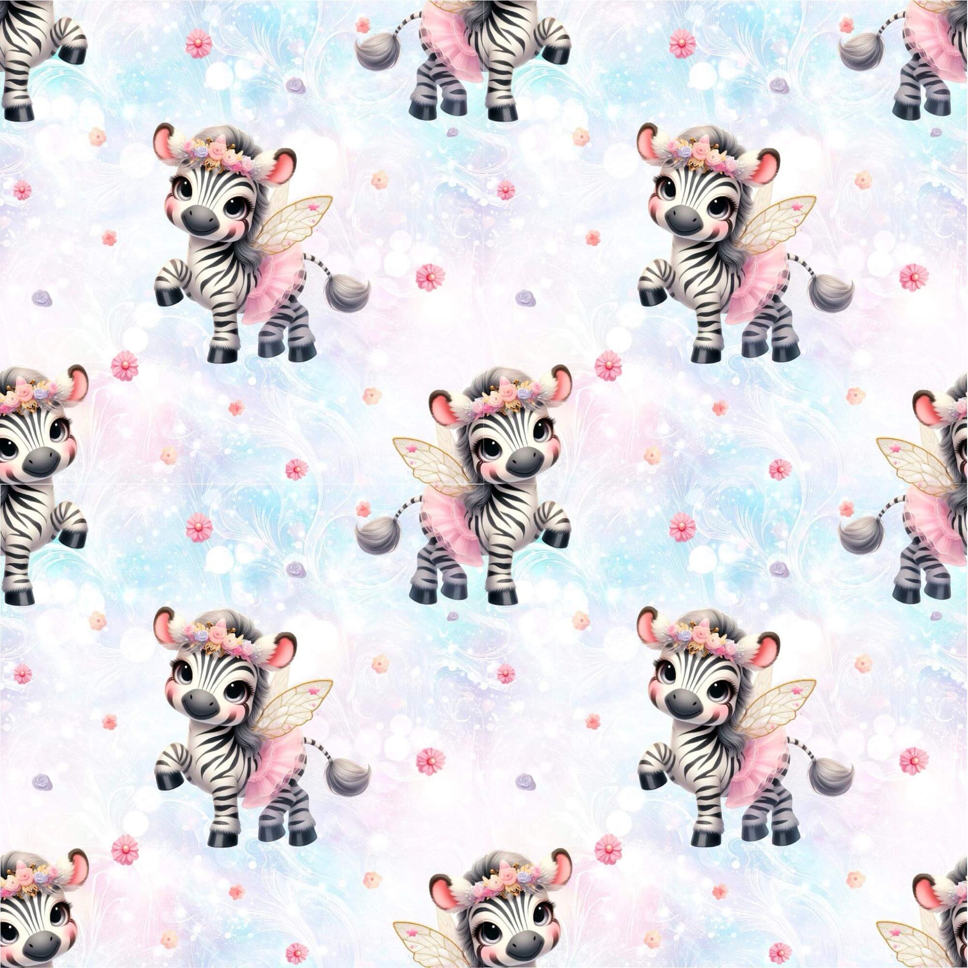 „French Terry Meterware mit Zauberzebra – perfekt für Pullover & Pumphosen“