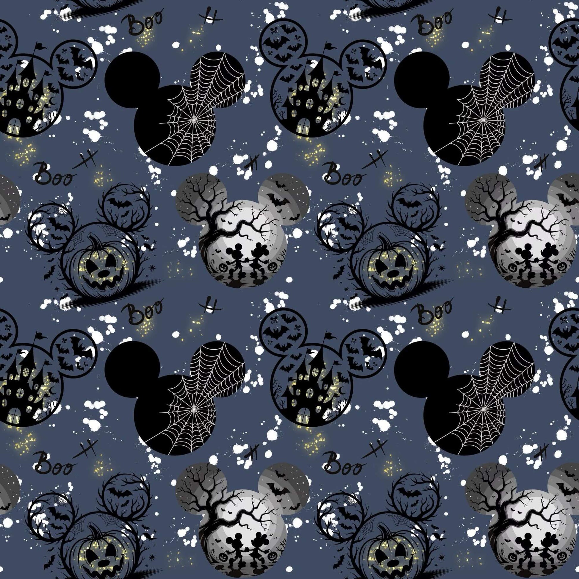 „French Terry Meterware mit Halloween-Flair – perfekt für Pullover & Pumphosen“