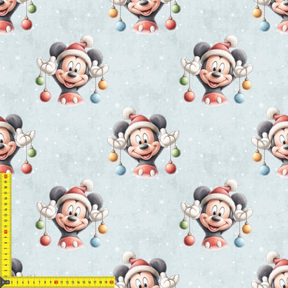 „French Terry Meterware mit Wintermotiv – perfekt für Pullover & Pumphosen“