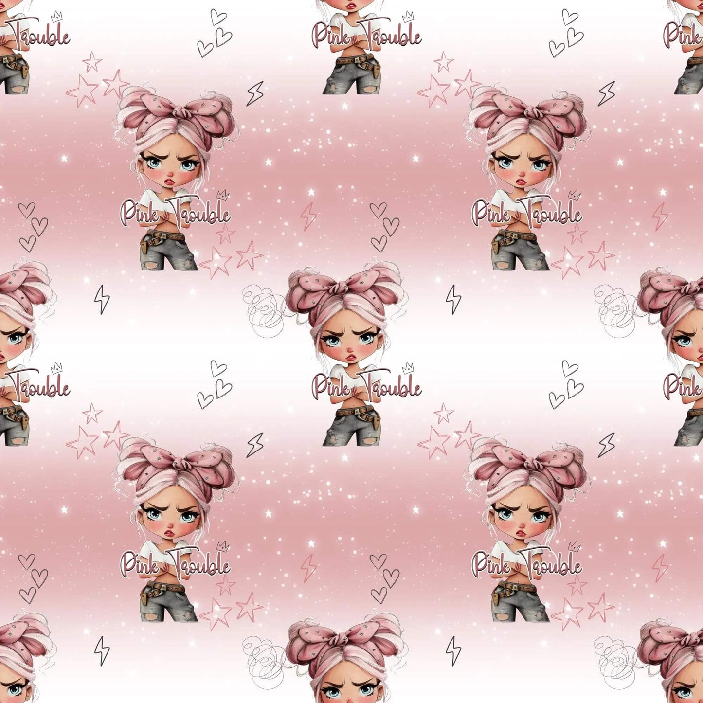 „French Terry Meterware mit Statementfigur – perfekt für Pullover & Pumphosen“