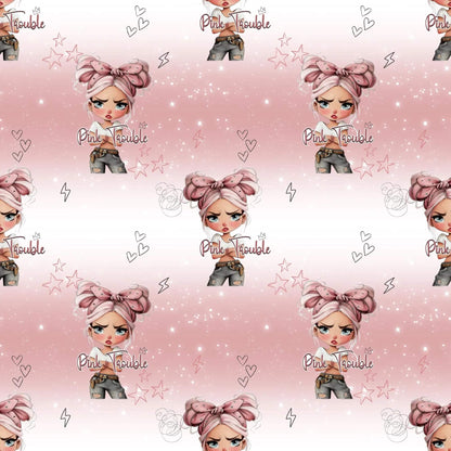 „French Terry Meterware mit Statementfigur – perfekt für Pullover & Pumphosen“