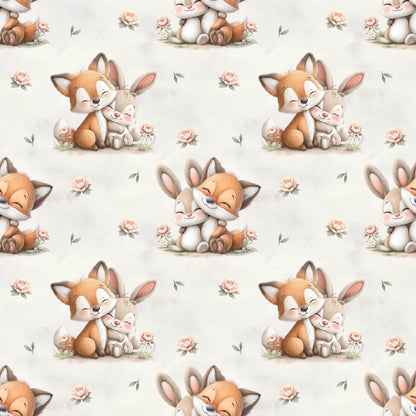 „French Terry Meterware mit Waldflair – perfekt für Pullover & Pumphosen“