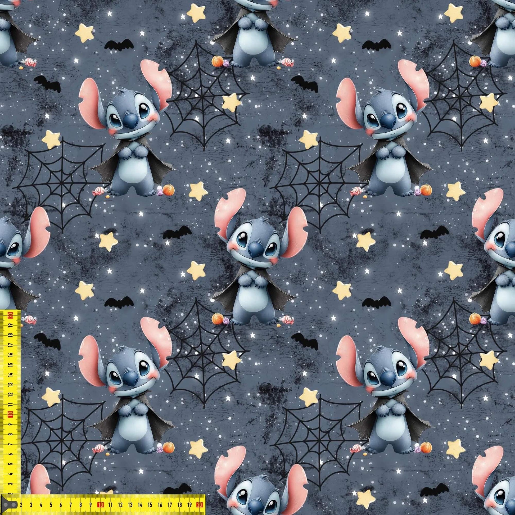 „French Terry Meterware mit Halloween-Flair – perfekt für Pullover & Pumphosen“