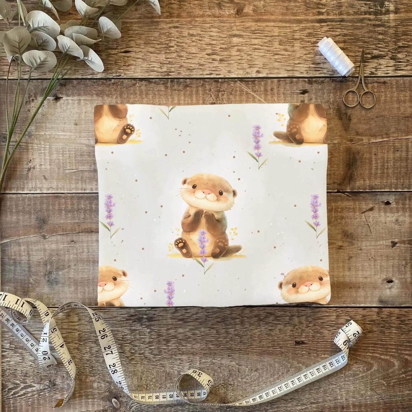 „French Terry Meterware mit Otter – perfekt fuer Pullover & Pumphosen“