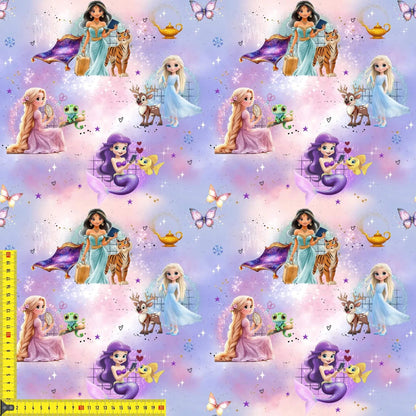 „French Terry Meterware mit Fantasiefiguren – perfekt fuer Pullover & Pumphosen“