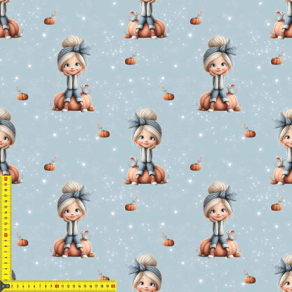 „French Terry Meterware mit Maerchenfigur – perfekt fuer Pullover & Pumphosen“