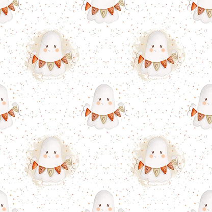 „French Terry Meterware mit Geist Design – perfekt fuer Pullover & Pumphosen“