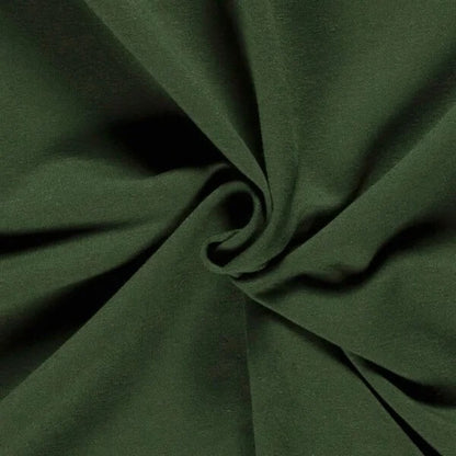 French Terry Tannengrün 0,5m Meterware – OEKO TEX 100 Sweatstoff für Kleidung