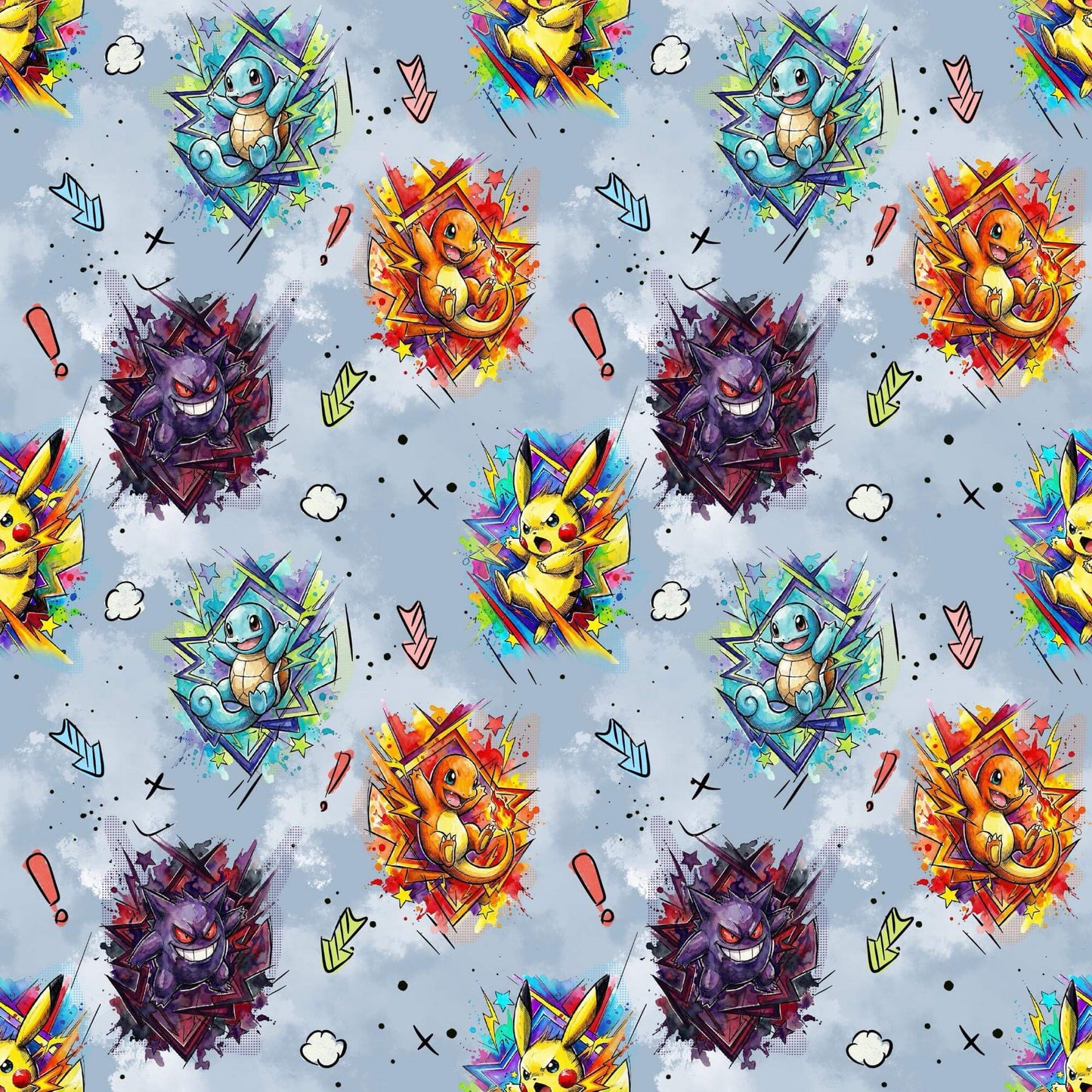 OEKO‑TEX 100 Baumwollstoff mit farbenstarkem Motiv