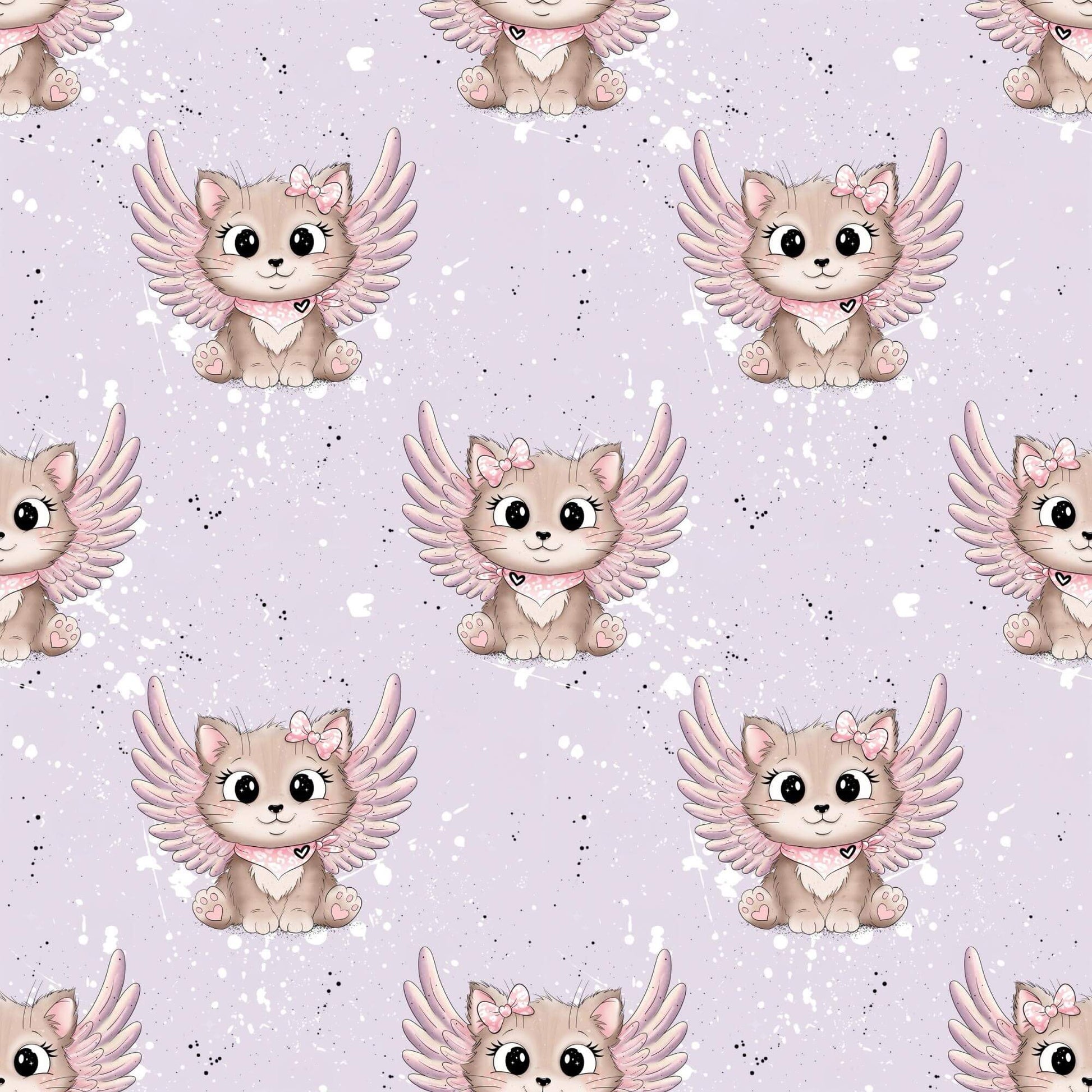 Stoff Meterware Feenkatze Design Kinderstoff Maßband
