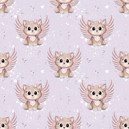 Stoff Meterware Feenkatze Design Kinderstoff Maßband
