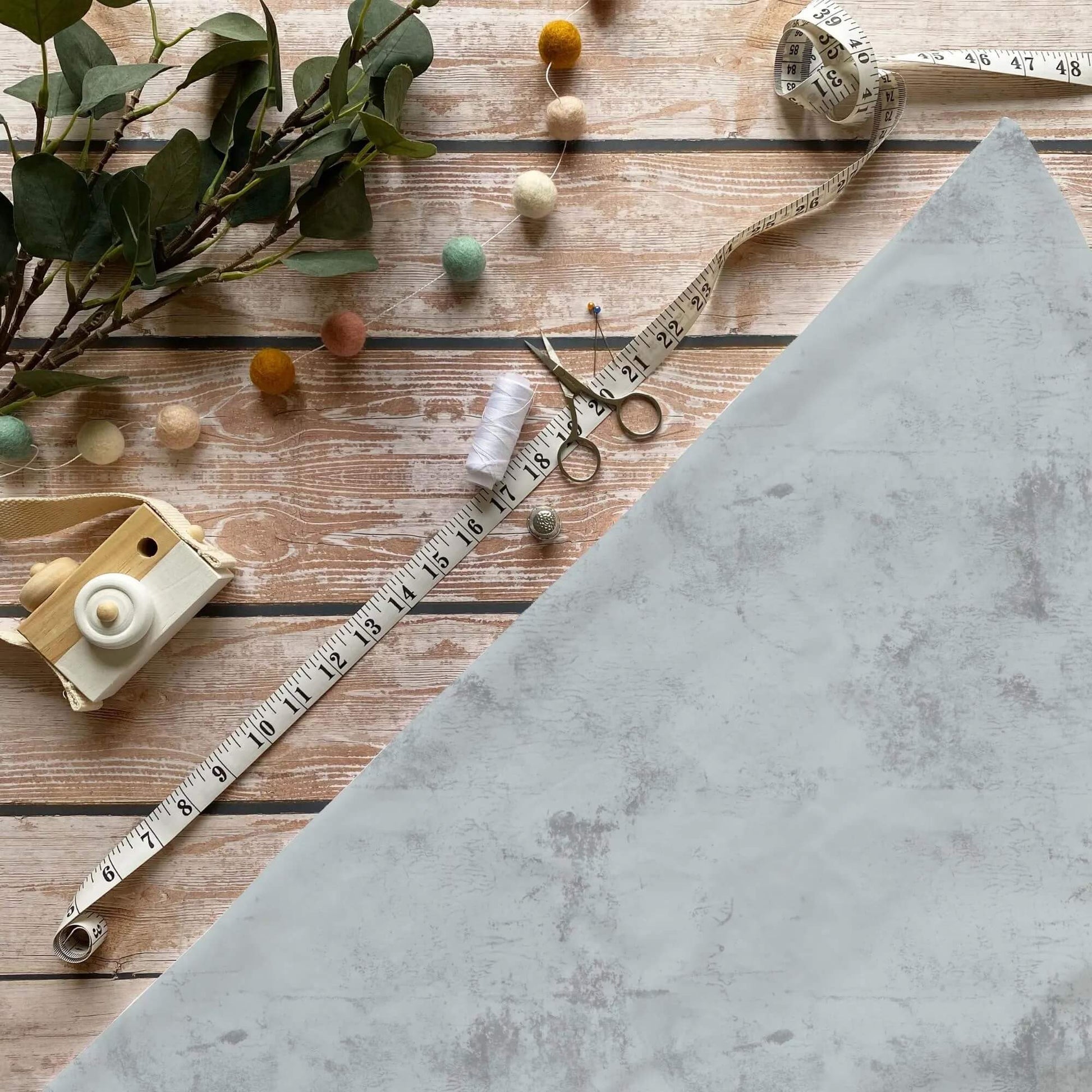 Hängematten Zauber Blau French Terry – hochwertiger Kinderstoff mit Naturmotiv
