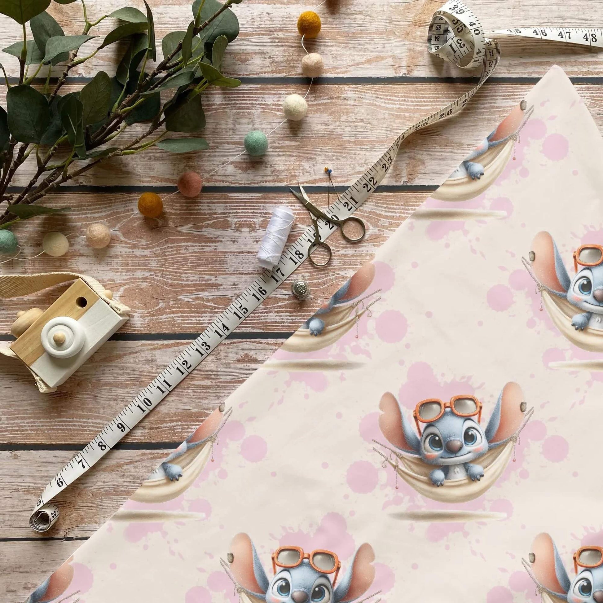 Hängematten Zauber Rosa Kinderstoff auf Jersey – Mädchen in Hängematte OEKO‑TEX 100
